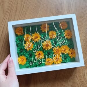 Gėlių rėmelis - Šeima