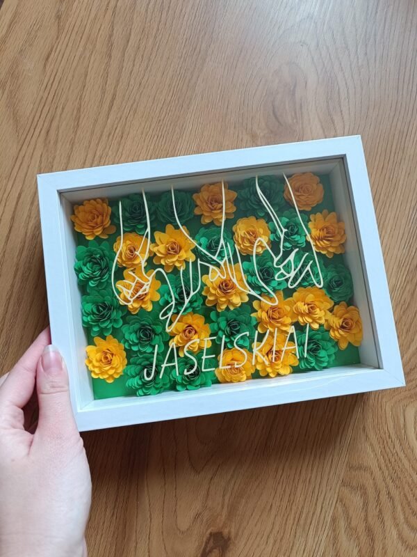 Gėlių rėmelis - Šeima