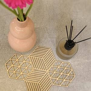 Puodelių padėkliukų rinkinys - Formos