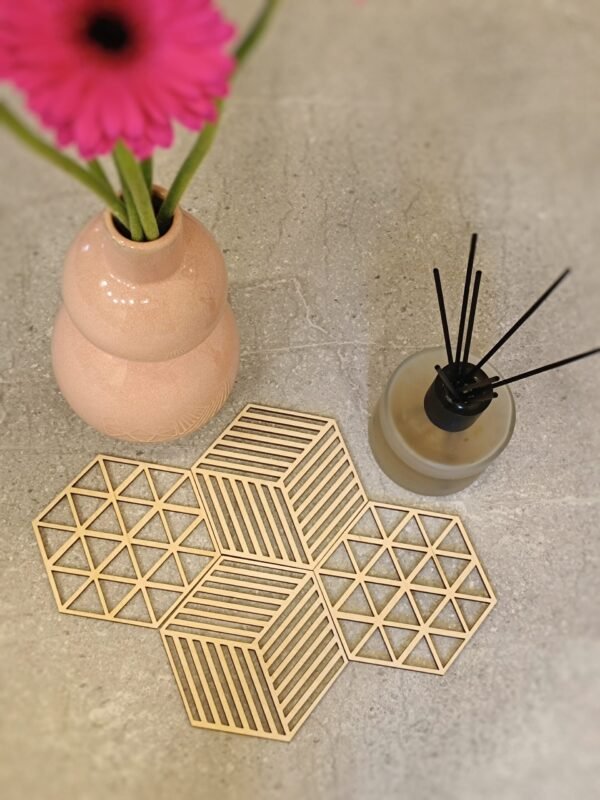 Puodelių padėkliukų rinkinys - Formos