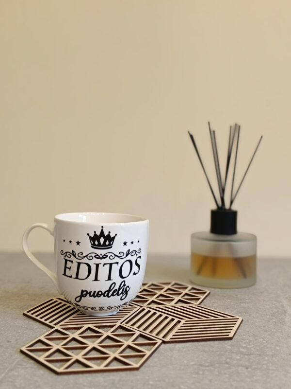 Puodelių padėkliukų rinkinys - Formos