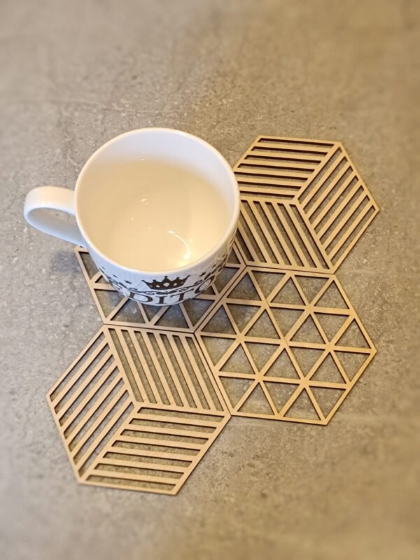 Puodelių padėkliukų rinkinys - Formos