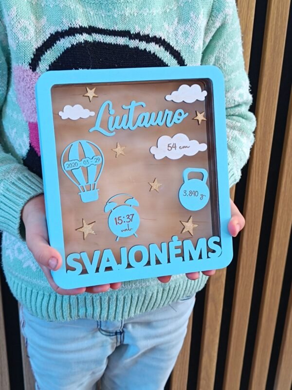 Taupyklė su gimimo metrikais