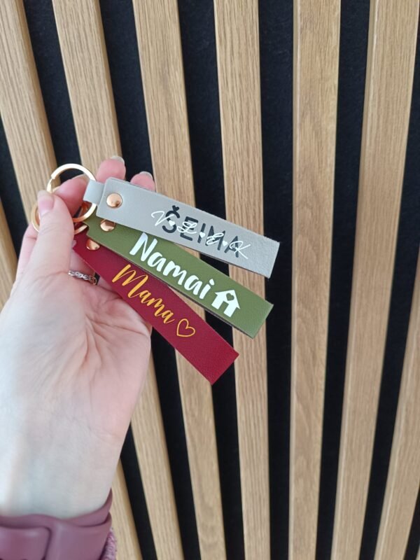 Odiniai raktų pakabukai