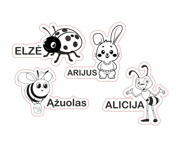 Magnetukai darželio grupėms